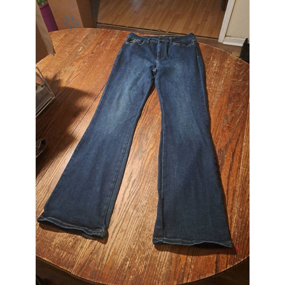 Womens 8T DG2 by Diane Gilman Blue Denim Jeans Pockets Belt Loops Casual Pants